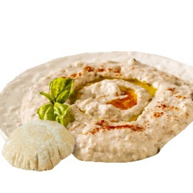 baba ghanoush eggplant plate