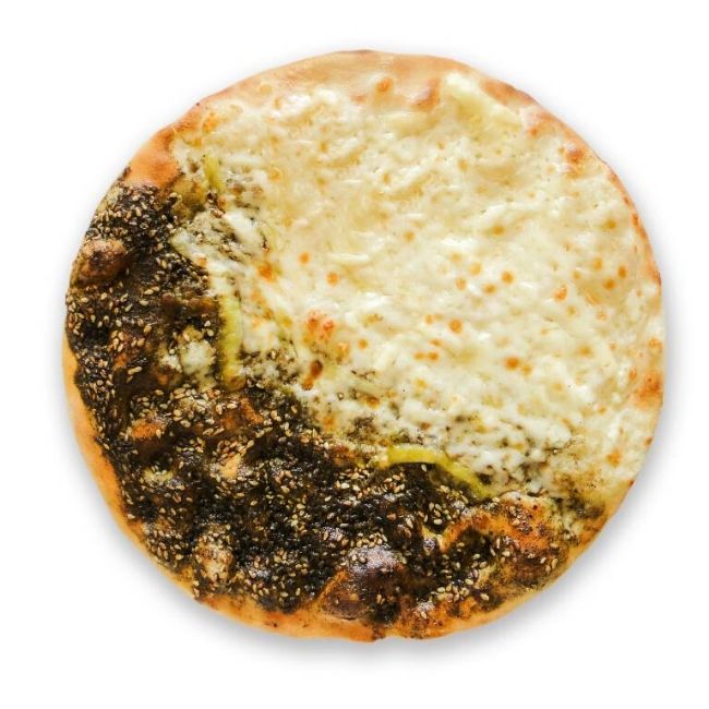 zaatar and cheese manakeesh